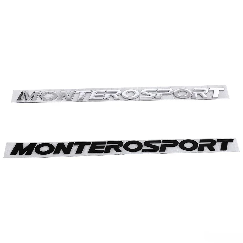 3D vyvýšené chrómové čierne písmená zadné batožinové kmeň zadné dvere znak odznak pre Mitsubishi Montero Sport Auto Car Auto