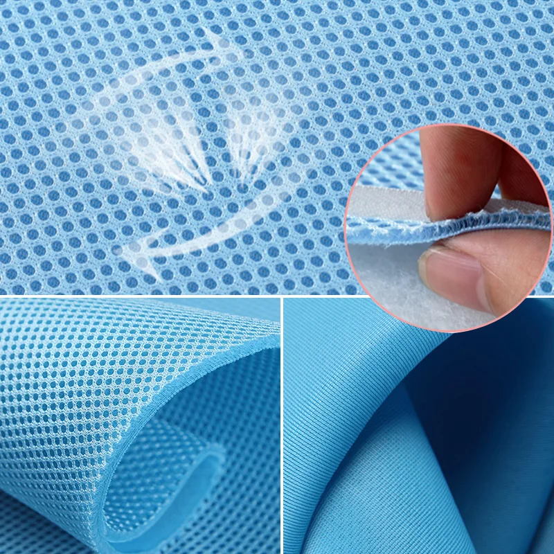 3D zahustená sendvičová tkanina so sieťovou pre autosedačky prikrývajte priedušné športové topánky vrecká na pohovku materiál DIY Čalúnenie