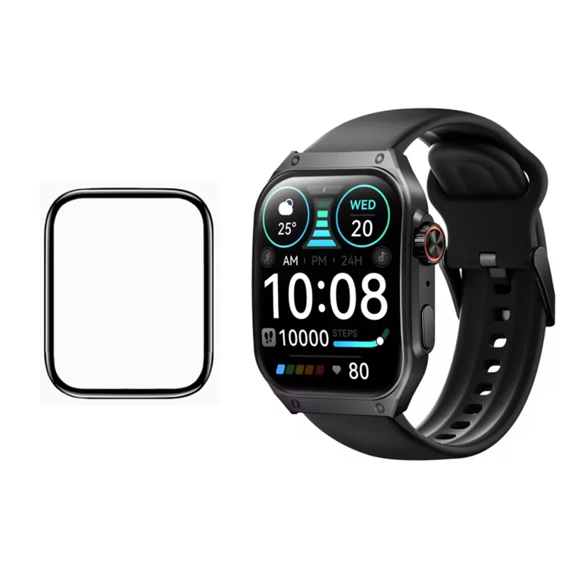 3D zakrivená mäkká hrana Čistá ochranná fólia Smartwatch Full Cover pre Haylou Watch S8