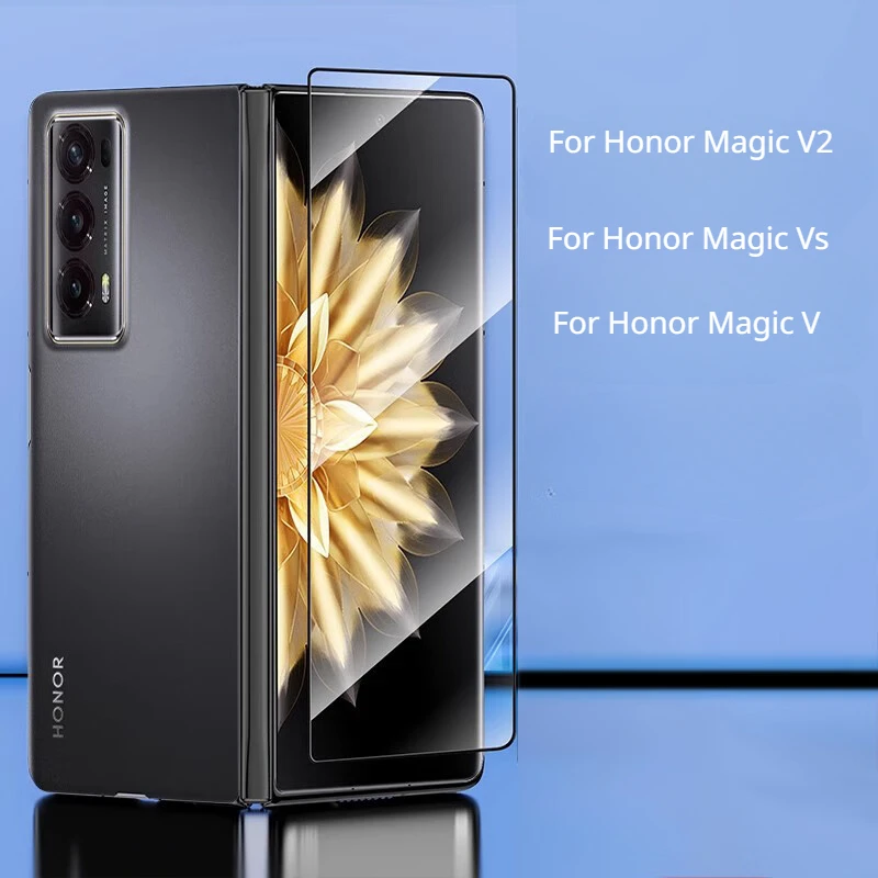 3D zakrivené temperované sklo pre Honor Magic v2 vs v Magicv Magicvs Magicv2 Protector Screen Screen Full Cover 9H Clear Protectional Film