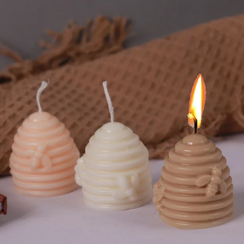3D úľa Sviečka silikónová forma DIY ručne vyrobená voňavá sviečka Sviečka Mydlo remeselníky Priepasť Passin Živú čokoládovú formu na pečenie
