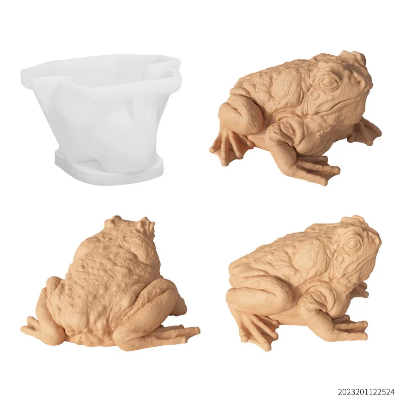 3D žaba ropucha silikónová sviečka