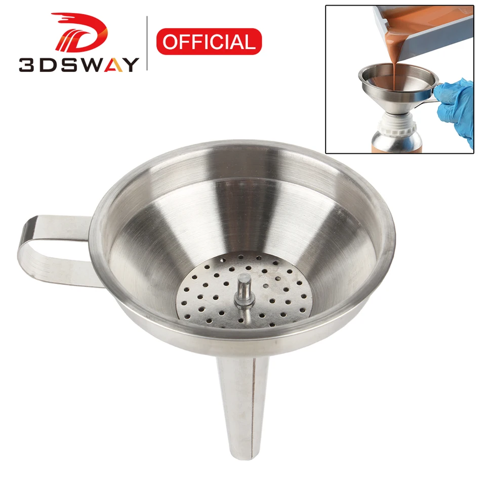 3dsway z nehrdzavejúcej ocele 3D tlačiareň Filter Filter UV Filter Filter Pohár pre Elegoo Phroden AnyCubic SLA/DLP/LCD