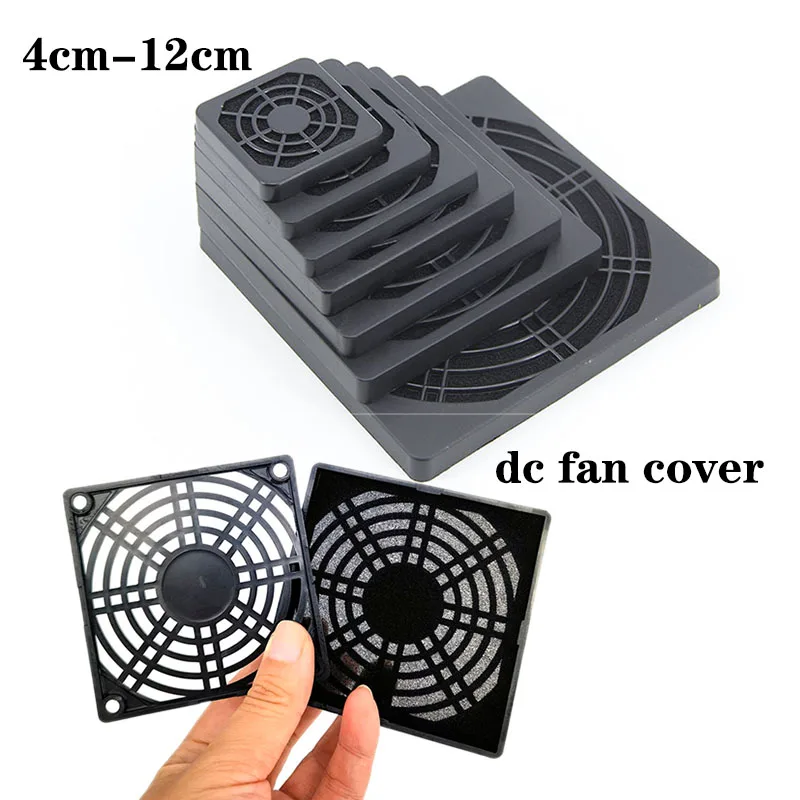 3in1 ABS ventilátor Filter Filter strážca gril grill s čistým ochranným krytom 40 mm 60 mm 80 mm 120 mm 8 cm pre puzdro na filtrovanie ventilátora na chladenie PC