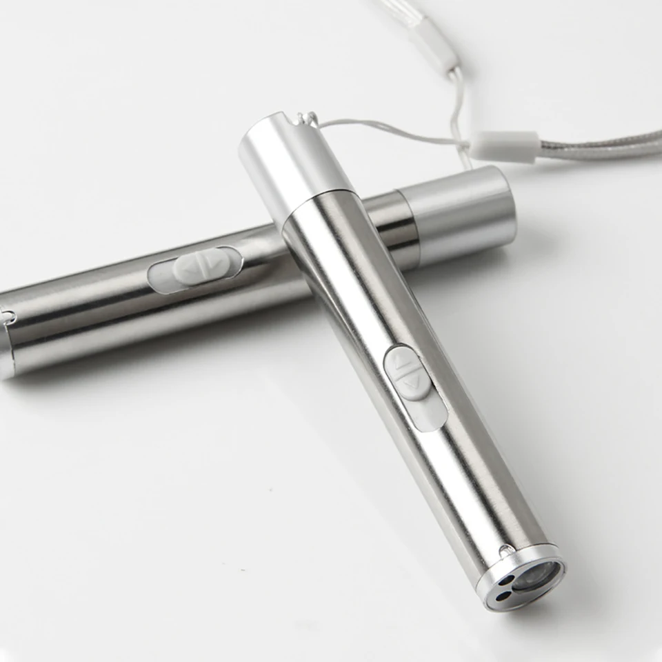 3in1 Multifunkcia USB Nabíjateľná baterka Výkonná mini vodotesná horák s kovovým sponou na cyklistickú opravu lekárskych liekov