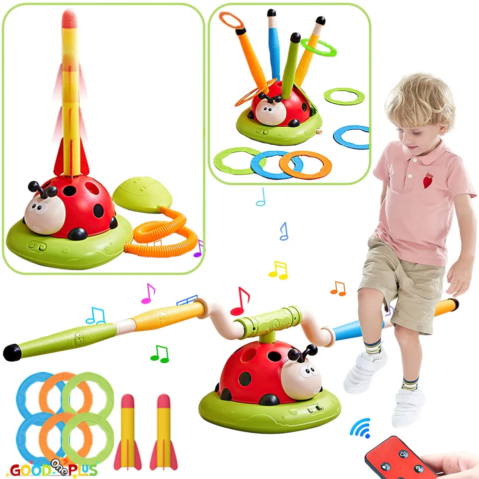 3in1 Športová hračka pre deti zmyslové školenie preskočenie lana hodenie hry Strping Rocket Launcher Gym Pricing Sports Indoor Outdoor Toy
