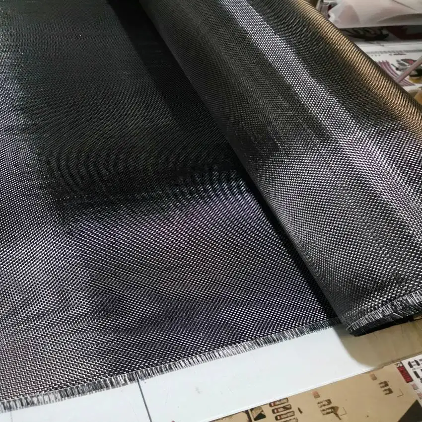 3K 200 GSM skutočné uhlíkové vlákno tkanina Vysoká pevnosť pre sendvičovú náplň 1 m šírku x 1 m dĺžka