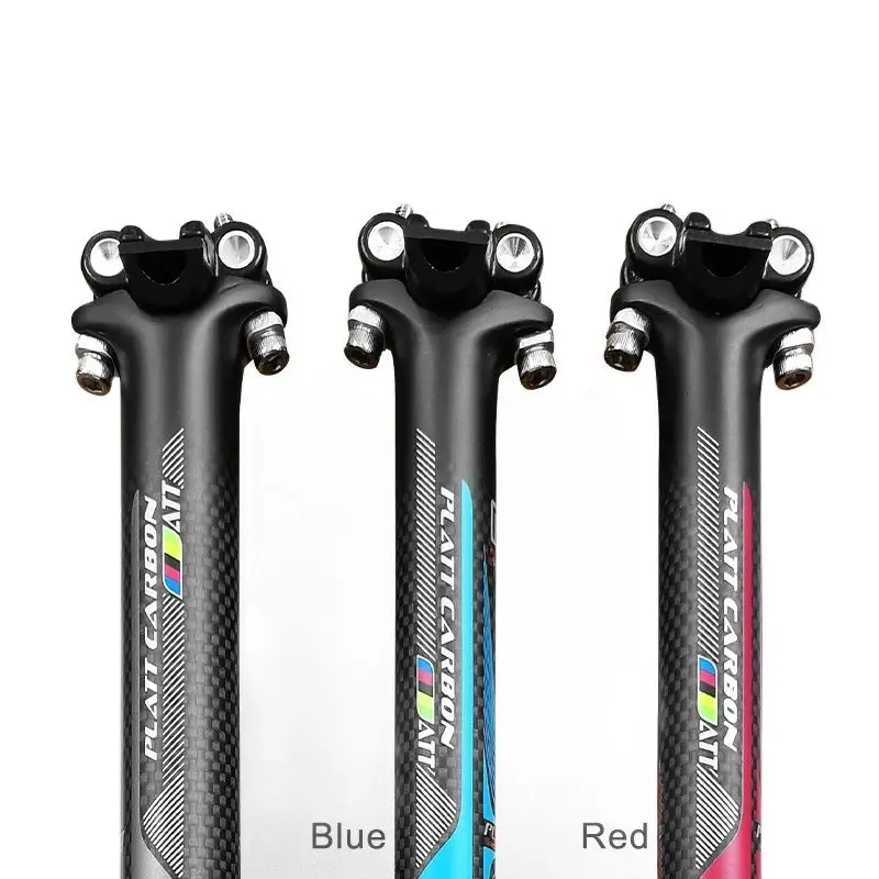 3K matné plné uhlíkové vlákno na bicykli SEARTPOST Superlight MTB Cyklistické sedadlo na bicykli Post 27,2/30,8/31,6 x 350/400 mm