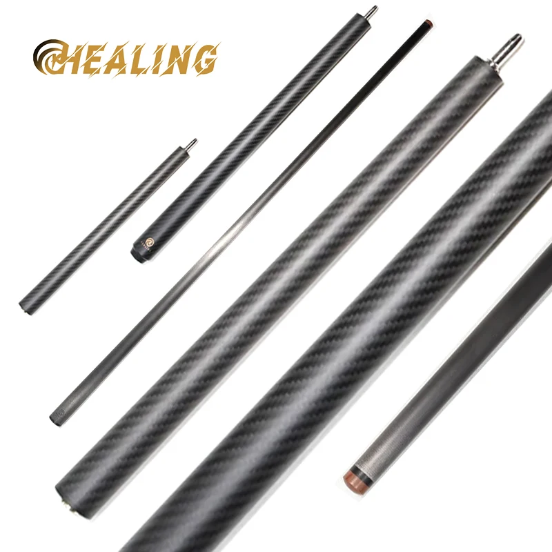 3K uhlíkové vlákno 3-dielne prerušovanie hriadeľa s prielomom 12,9 mm bakelit hrot 58in/147 cm 20oz 3-pútnici biliard cue