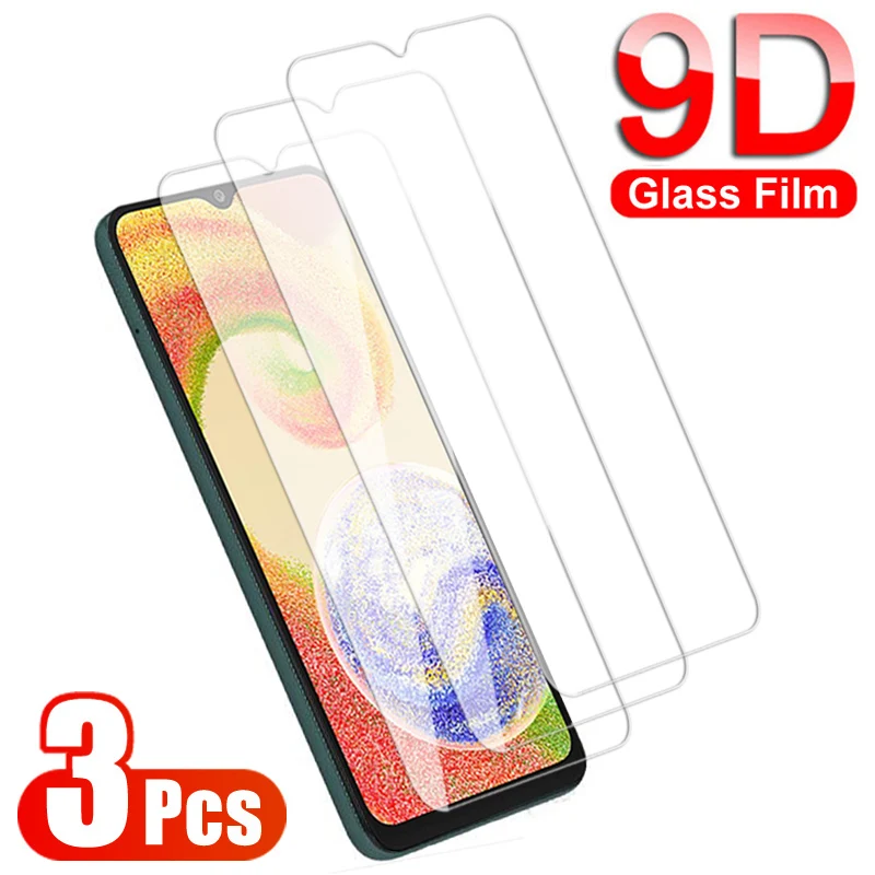 3ks 9d temperované sklo pre Samsung Galaxy A04 A14 A24 A34 A54 A04E A04S Ochrana obrazovky A03 A13 A23 A33 A53 A73