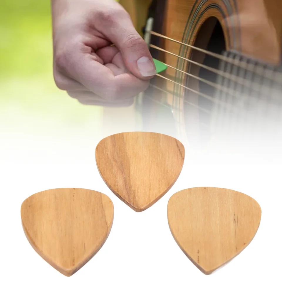3ks akustická gitara Pick nahradenie non sýhla gitara drevené tipy hudobné prístrojové diely