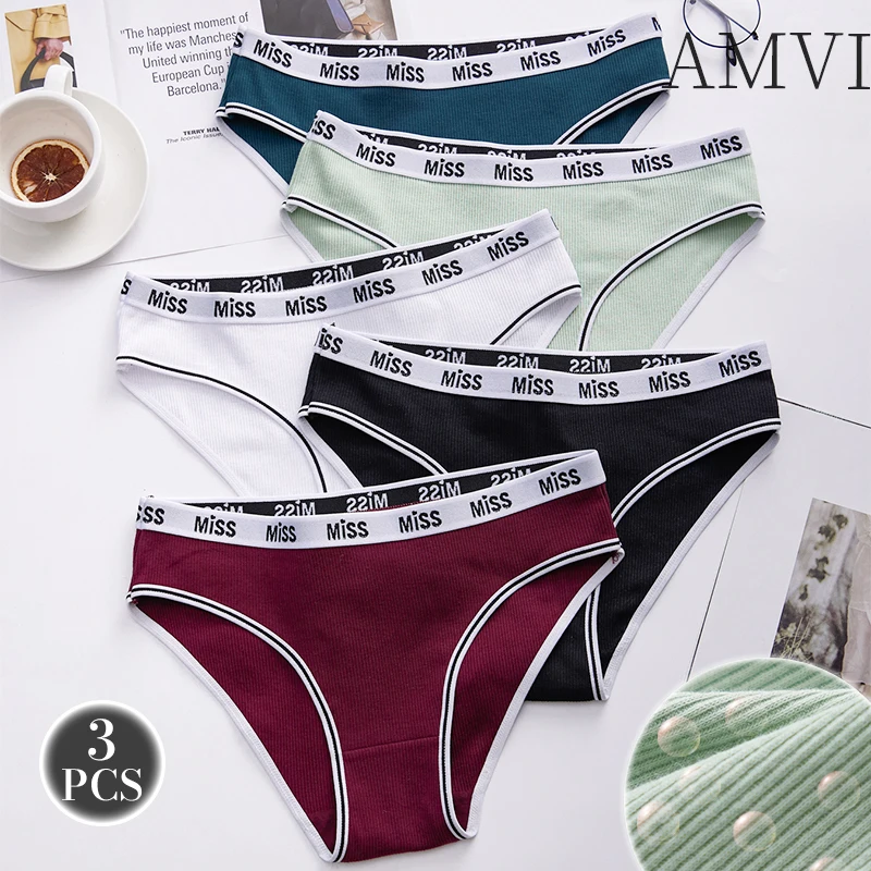 3KS Bavlna veľkosť S-XL Dámske nohavičky Sexy módne dámske spodné prádlo bezšvové ženské nohavičky Soft