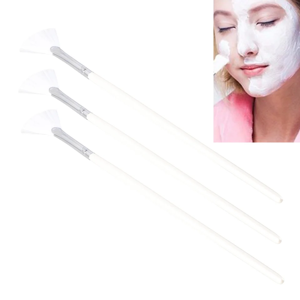 3KS Brush Care Mini Scrub Brush Aplikátor tváre tváre tváre tváre Čistiaca kefa Kyslá kefka Kefa Kefka mäkké DIY Bahno Peel Tools Skin
