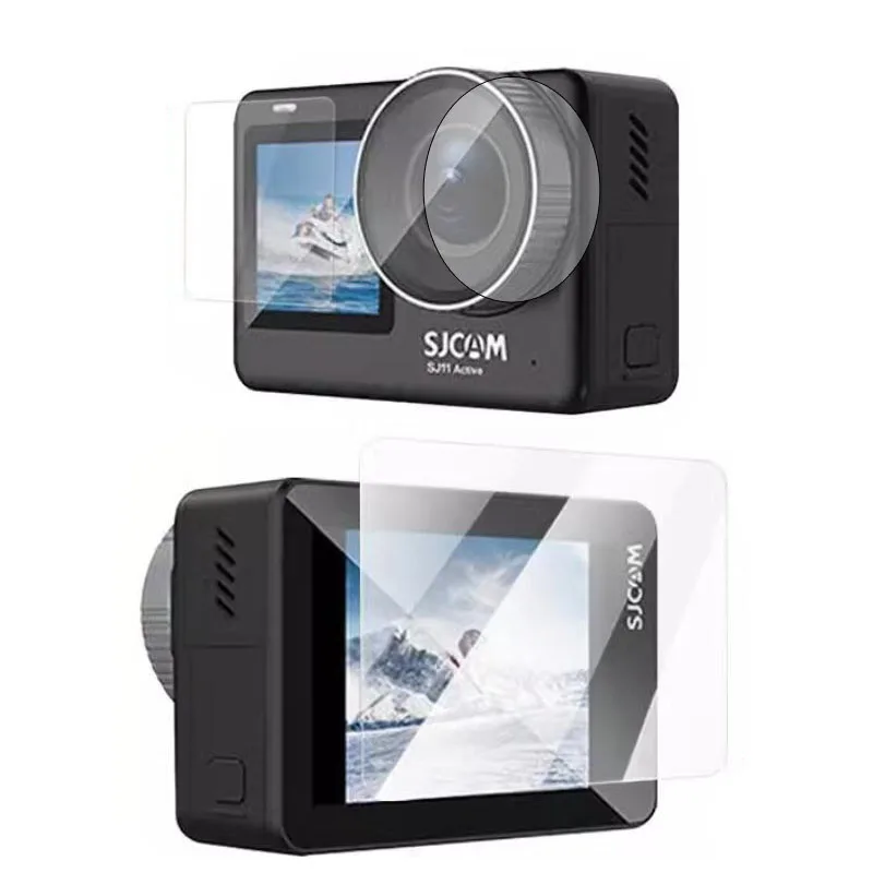 3KS Clear Soft Film Display Display Dual Screen Protector Ochranta Full Cover pre SJCAM SJ11 Active/SJ10 Pro Action Sport Camera
