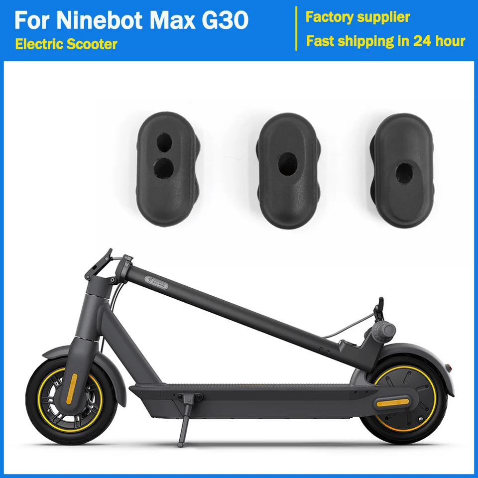 3KS Elektrický kolobežník prachová zástrčka guma Čierna pre deväťbot max g30 G30D utesnená silikónová zástrčka Náhradné príslušenstvo skateboard