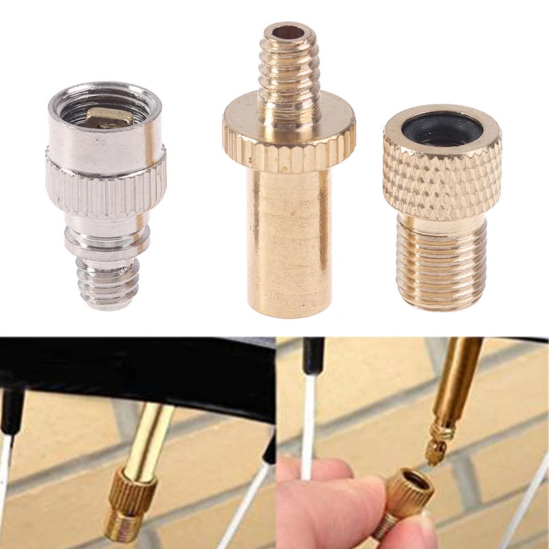 3ks fiets Presta aan Schrader Ventil Adapters + Adaptér ventilu Presta predlžovacieho ventilu Gereedschap Voor Mountain Road Bike Adapter ventilu