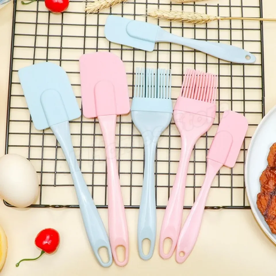3ks krémová kotvová kefka s kefou s varením kefou Scraphr 3set Silikónové pečenie Cooking Tool Spachtule pre gadget s krémom Cake Cream