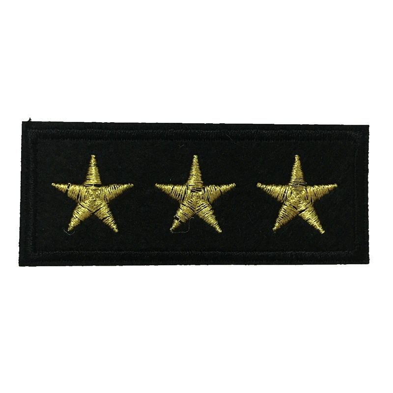 3KS/Lot Gold Stars Vyšívané železo na záplatách pre oblečenie batohy DIY DETORÁCIE