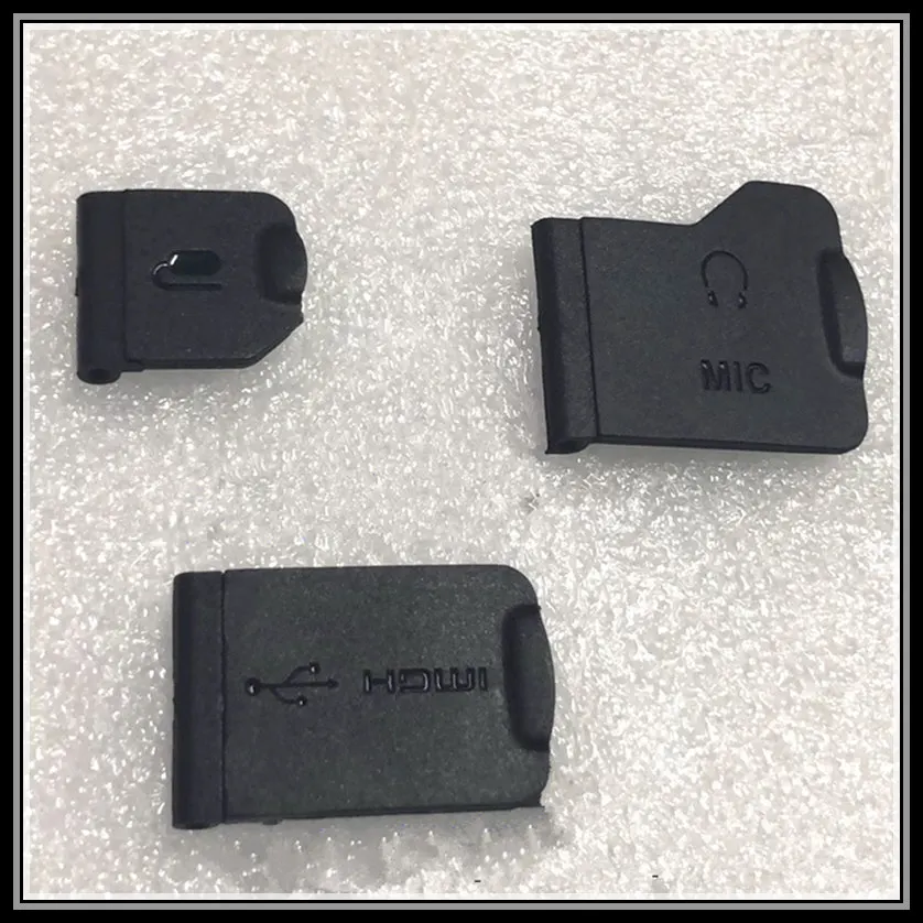3ks nové pre Nikon D750 USB Cover Cover USB Side Gumer Camera Opravy dielov