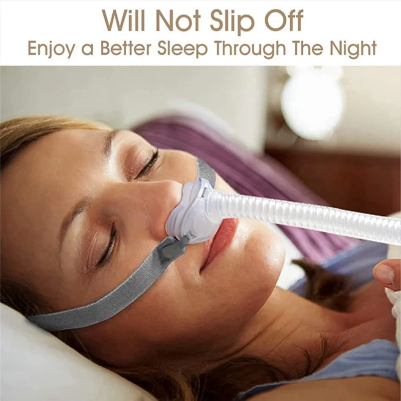 3ks náhradné pokrývky hlavy pre resmed Airfit P10 nosový vankúš CPAP masku remienok so 6 nastavovacími svorkami