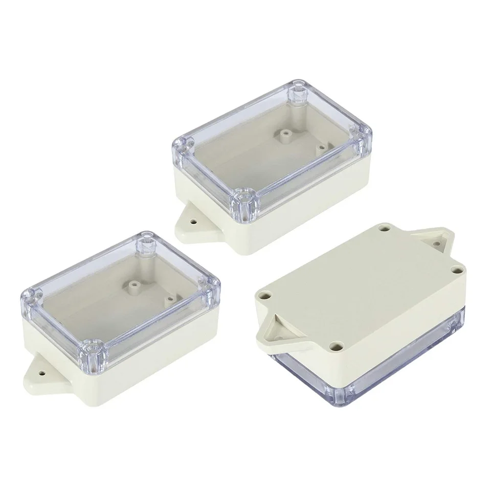 3ks plastová spojovacia skrinka 83x58x33mm vodotesná spojovacia skrinka s jasným krytom pre vnútornú vonkajšiu elektrickú komunikáciu