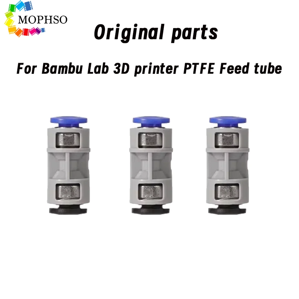 3ks pre Bambu Lab 3D tlačiareň PTFE Feed Tube 3D TLAČNÁ TLAČKA POTREBA POUŽITIE PORADU PTFE MATERIÁL PRE BAMBOO LAB X1C X1 P1SP1P