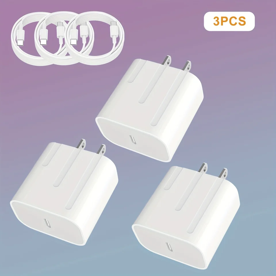 3ks pre iPhone nabíjačku super rýchle nabíjanie iPad nabíjačka USB C kábel pre iPad Pro, iPad, Air, Mini 6, iPhone 15, 16 ， Plus, PRO