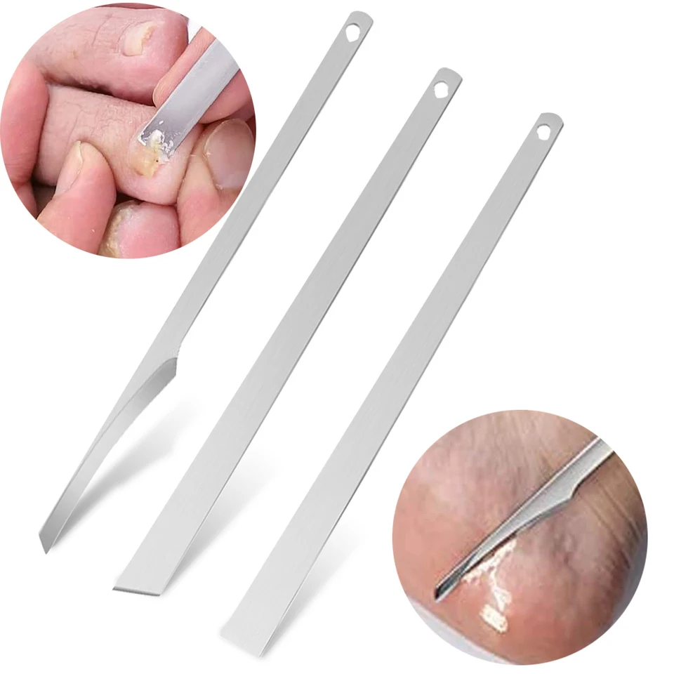 3ks prsty na nechty na nechty na nechty Pedikúru Nôž Nastavte zarastenie na nohách Dead kožné odstraňovacie súbory Foot Care Cuticer Pedikúre manikúrové náradie