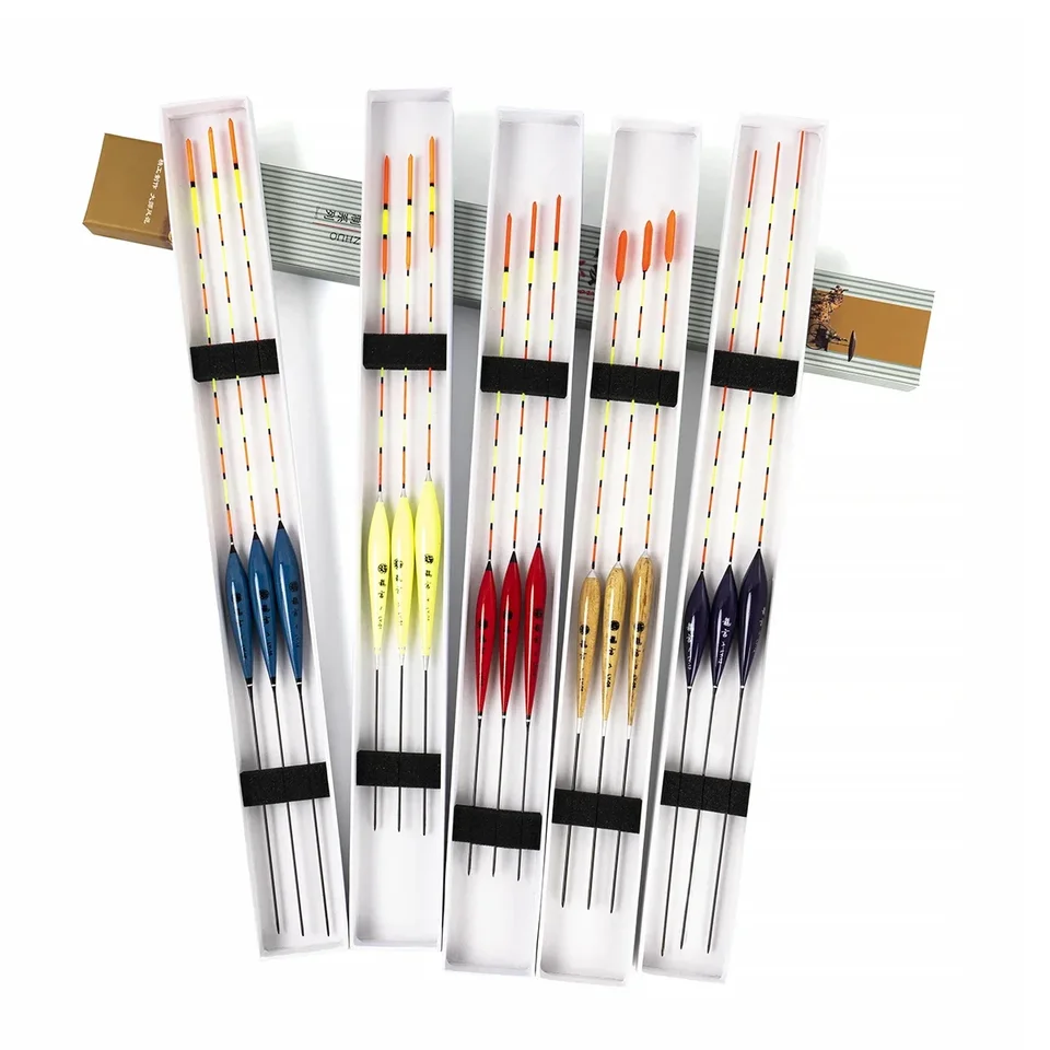 3ks rybárske plavákové športové rybárske potreby Drop Shipping Balsa Boya Sladká voda Flotador Carp Fishing Running s krabicou