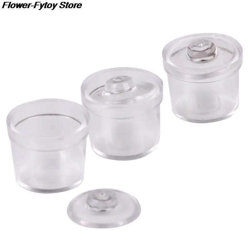 3ks/set Dollouse Miniatúrne doplnky Mini sklo korenie simulácia simulácia kuchynských potravín Hračky 14*14 mm