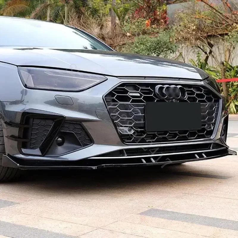 3ks štýl pre Audi A4 B9 2020-2022 Príslušenstvo automobilu Front Bumper Lip Shaler Side Spliters Chrániče krytu deflektora tela súprava