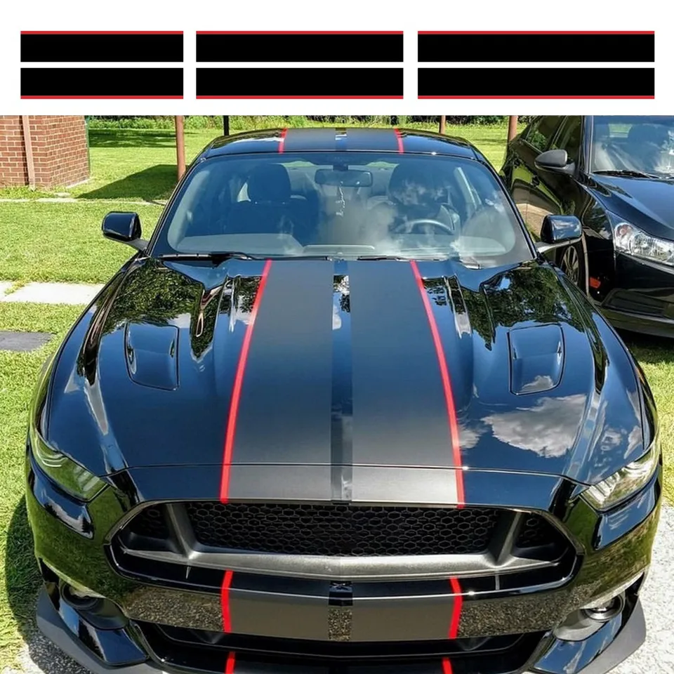 3ksové nálepky a nálepky na zábal automobilu pre Mustang 2015-2018