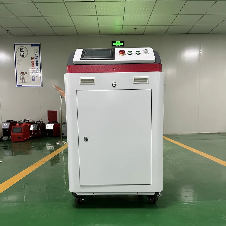 3kW laserové čistenie hrdze s čistením voda chladený laserlazer čistiaci stroj na hrdzavý náter olejový prach Demontu