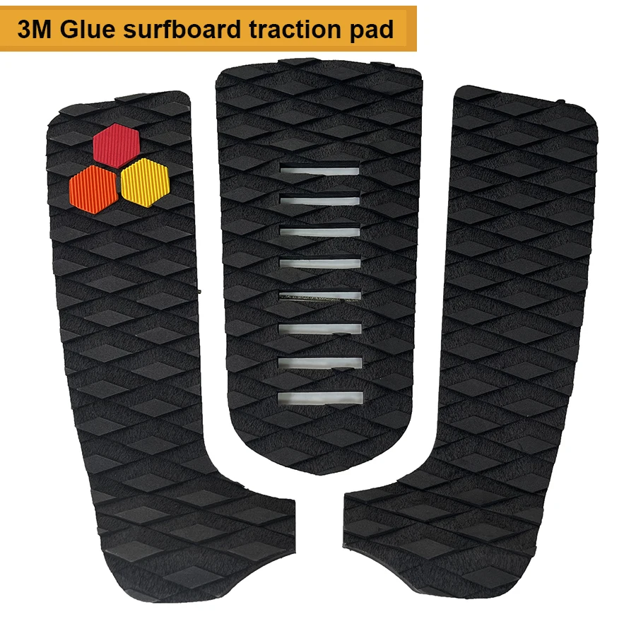3M lepidlo na surfovanie Trakčné podložky Super Grip Super Grip Self Adhesive Surf Sup Board Eva pena Diamond nekĺzavý neslipový sftopový chvost čierny