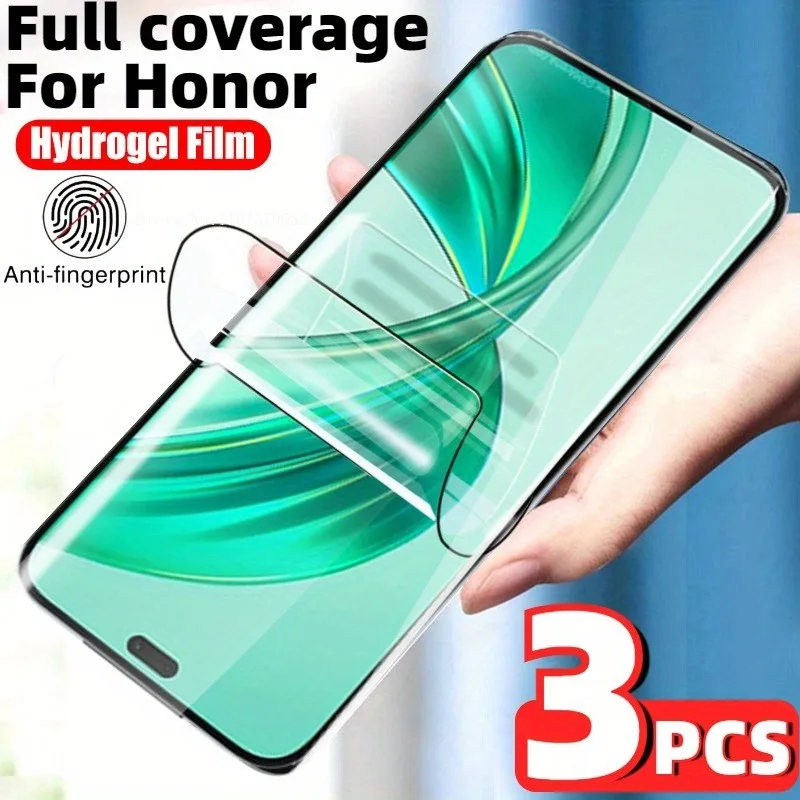 3Pack Hydrogel Film Screen Chránič pre Honor X8B Magic 7 6 5 Pro Lite X7B Soft Soft Film Film Flexibilný štít Flexibilný štít