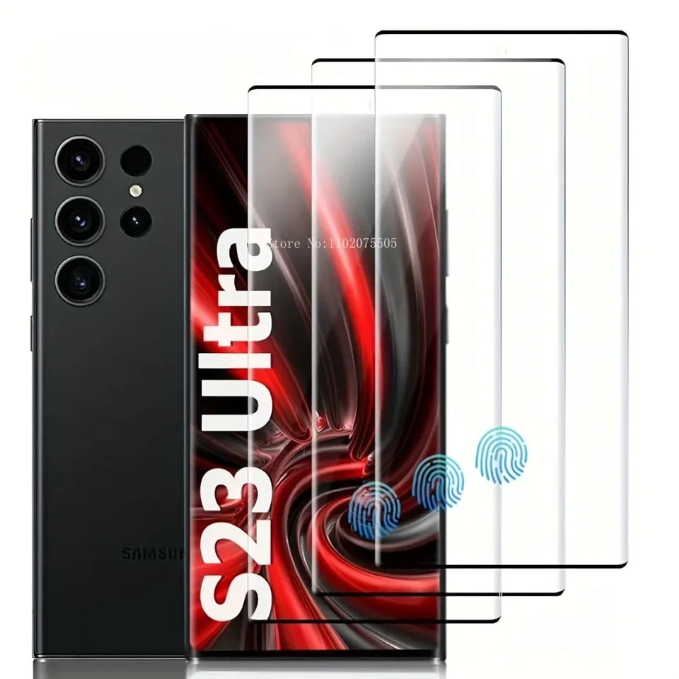 3packs Chránič obrazovky pre Samsung Galaxy S23 Ultra S24 S22 Plus S20 S21 Fe Temperované sklo pre Samsung Galaxy Note 20 10 Glass