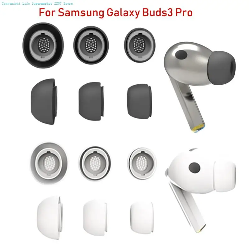 3Pair Silikone EarTips Earplug pre Samsung Galaxy Buds3 Pro Nahradenie Tipy na uši