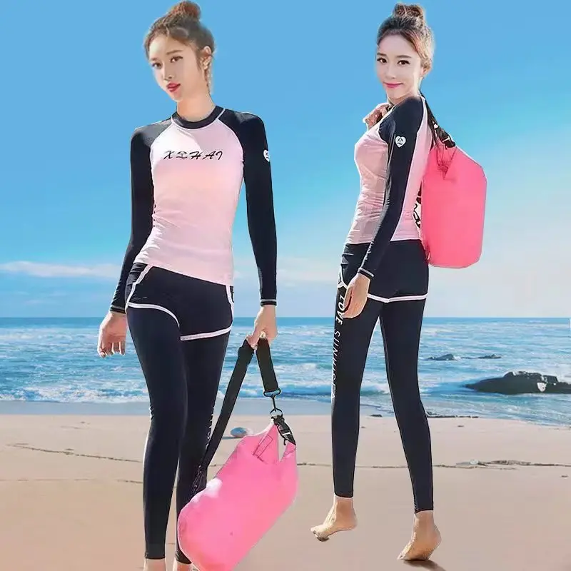 3pc nekoriek Ženy Combinaison Surf surf
