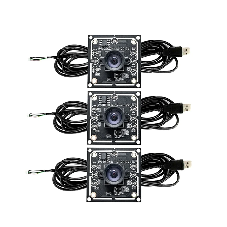3pcs 100 stupňový kamerový modul 1MP OV9732 1280x720 USB bezplatné zaostrenie ovládača s 2 metrov pre Winxp/7/8/10