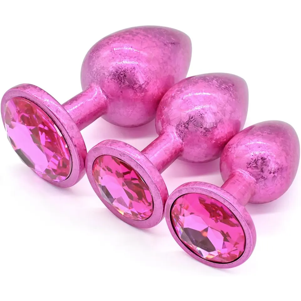 3pcs análny plug buttplug ružový tvar análny sex hračky pre mužov pre mužov začiatočníci pokročilí používatelia sexuálne hračky pre vagínu, ale plug