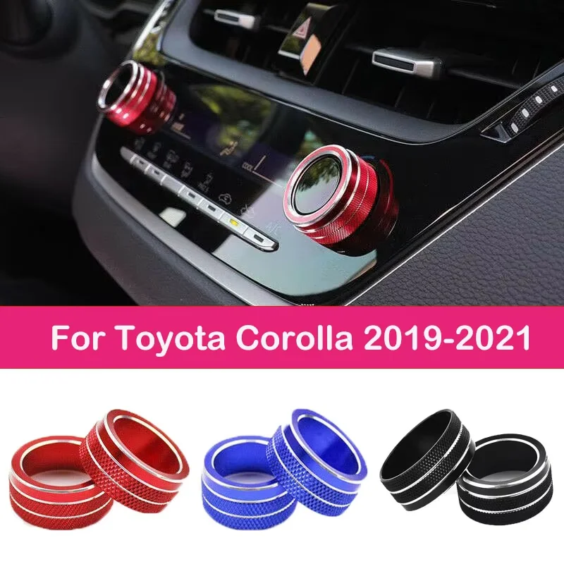 3pcs automobil AC AC Climate Control Gomb Tink Cover pre Toyota Corolla 2019 2020 2021