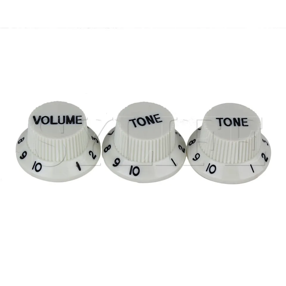 3pcs chata UFO Bell Control Gomb 1 Zväzok 2 tón pre elektrickú gitarovú mätu zelenú