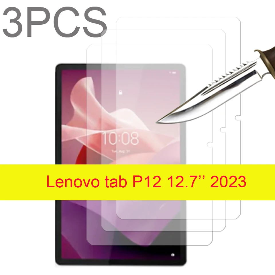 3pcs Glass Scree Chránič pre Lenovo Tab P12 12.7 '' 2023 TB371FC/Xiaoxin Pad Pro 12.7 Tablet Ochranné temperované sklo