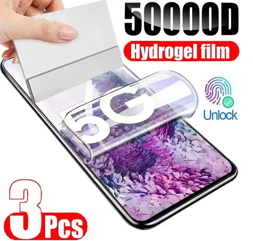 3pcs Hydrogel Film pre Samsung Galaxy M04 M14 M54 M34 5G Protect Screent M53 M33 M23 M13 4G M52 M32 M12