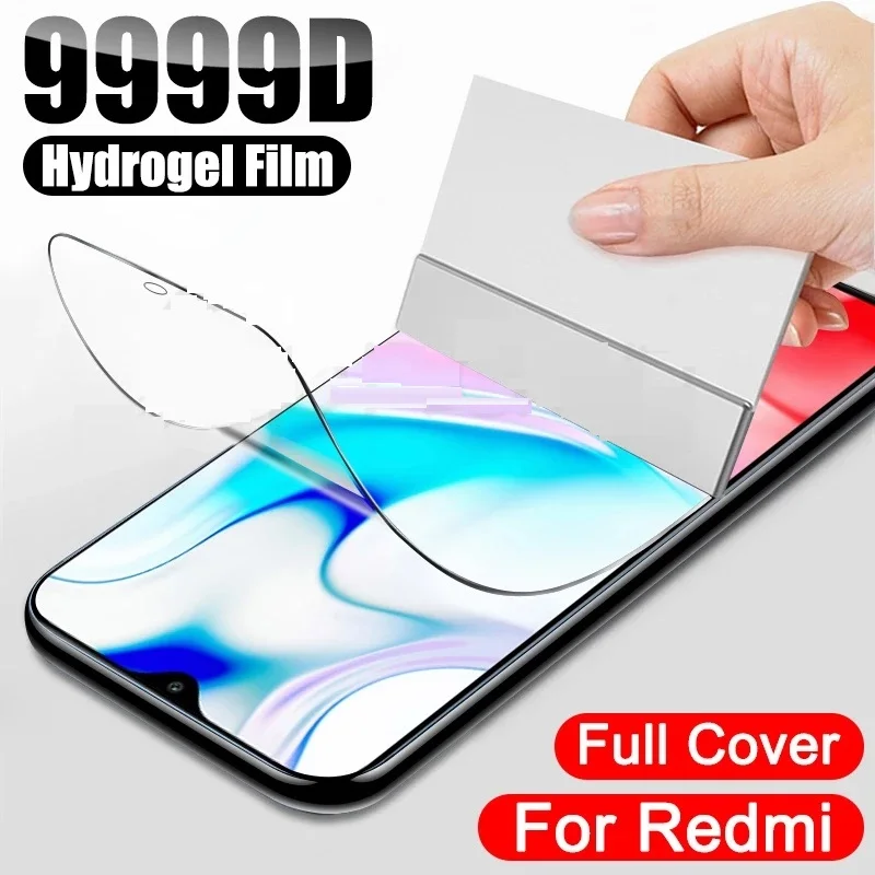 3pcs Hydrogel Film pre Xiaomi Redmi Poznámka 9 10 11 8 Pro -chránič obrazovky Redmi Note 9s 10s 11s 9a 9c 9t 10t 8t