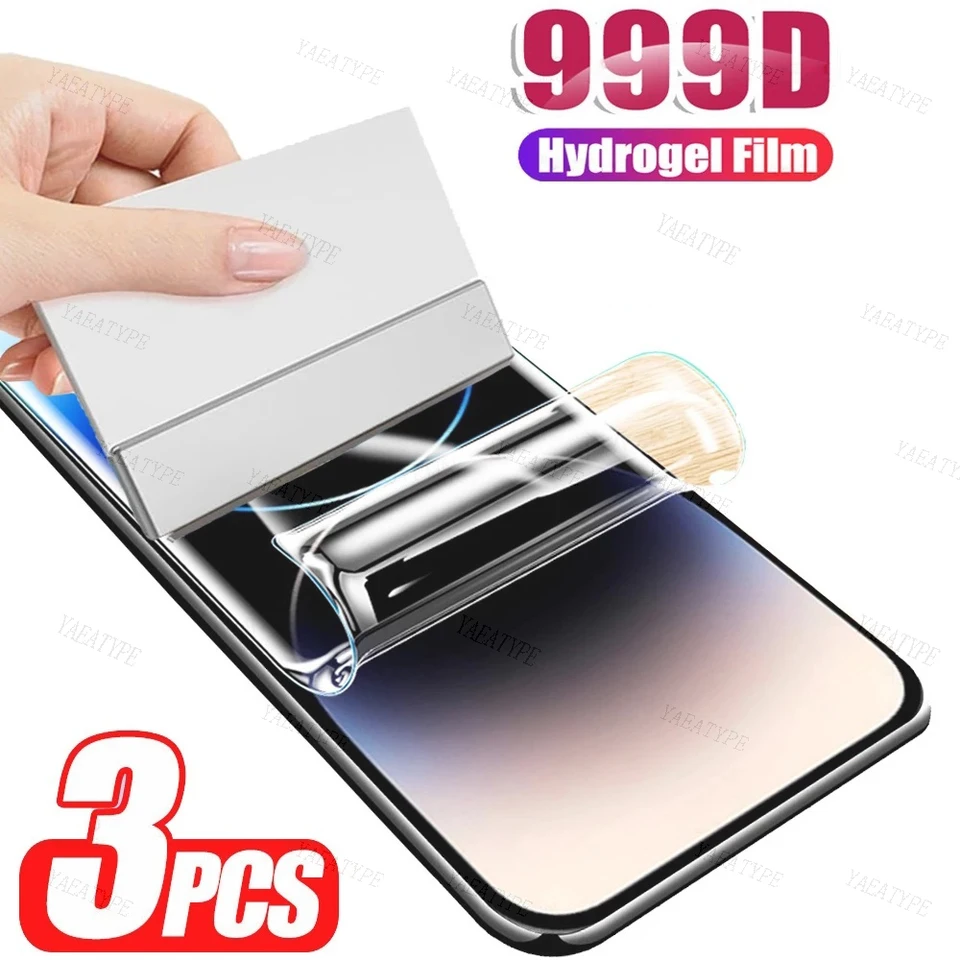 3pcs Hydrogel Film Protector pre Vivo Y35 Y55S Y75 Y33S Y21S Y72 5G Y56 IQOO Z7I V6 Z7X IQOO NEO8 PRO IQOO NEO7 PRO