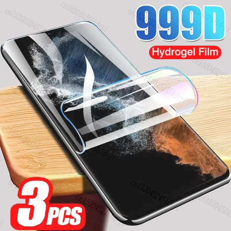 3pcs hydrogelový film Plný kryt pre Samsung Galaxy S23 S10 S20 S21 S22 S24 Ultra Plus Fe A14 A23 A34 A54 Protector Screen Film Film