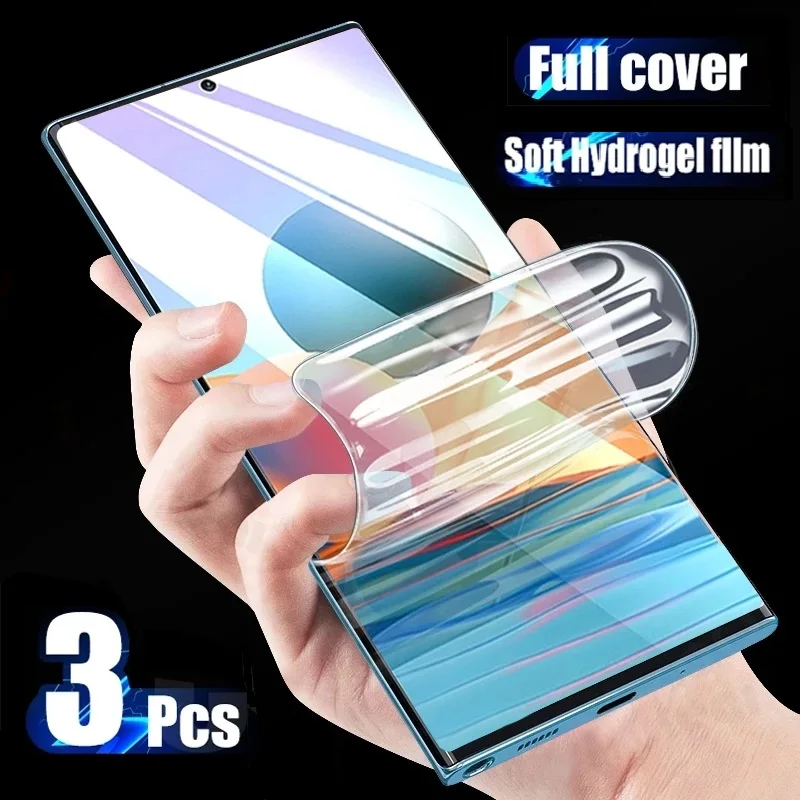 3pcs hydrogélový film Plný kryt pre Samsung Galaxy A13 A33 A14 A54 A53 A34 A52S 5G Chránič obrazovky Samsung A52 A73 A21S A51 A51 A72