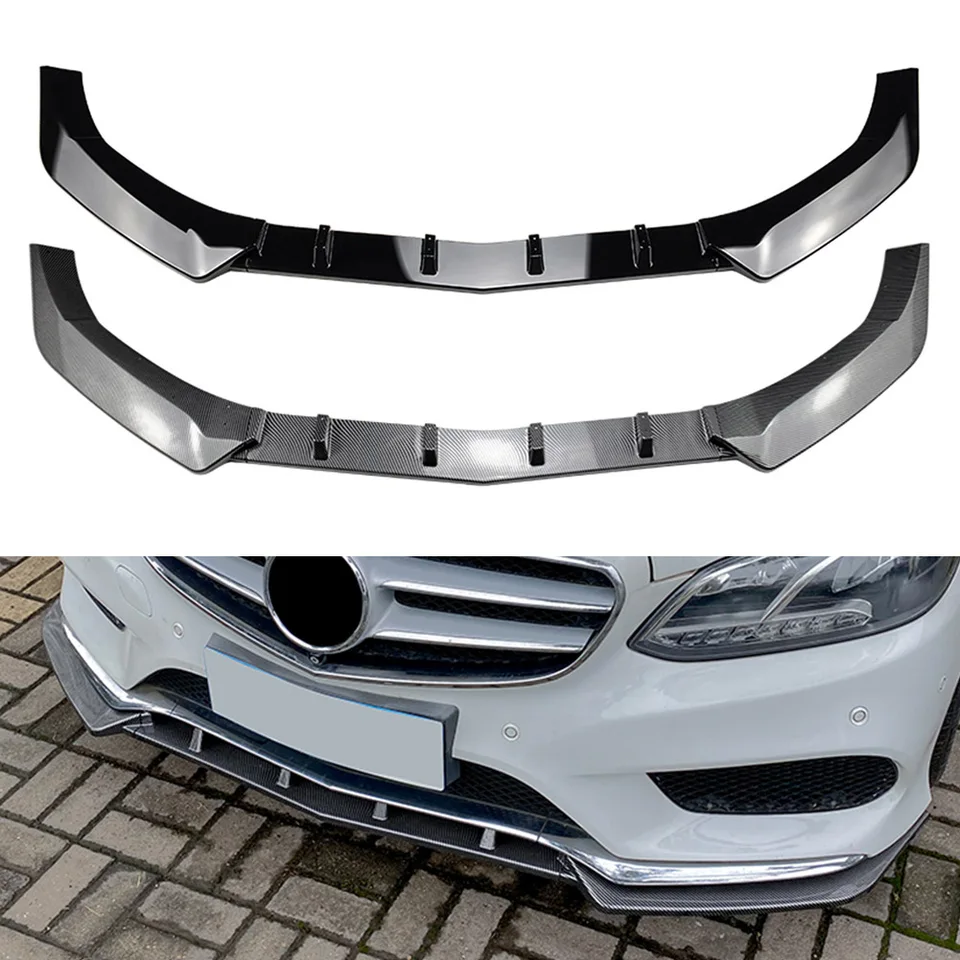 3pcs/set automobil predného nárazníka SPOILER TRIMS TRIMS Kit pre Mercedes Benz e Class W212 E200 E220 E250 E300 E350 Sport 2013-2015