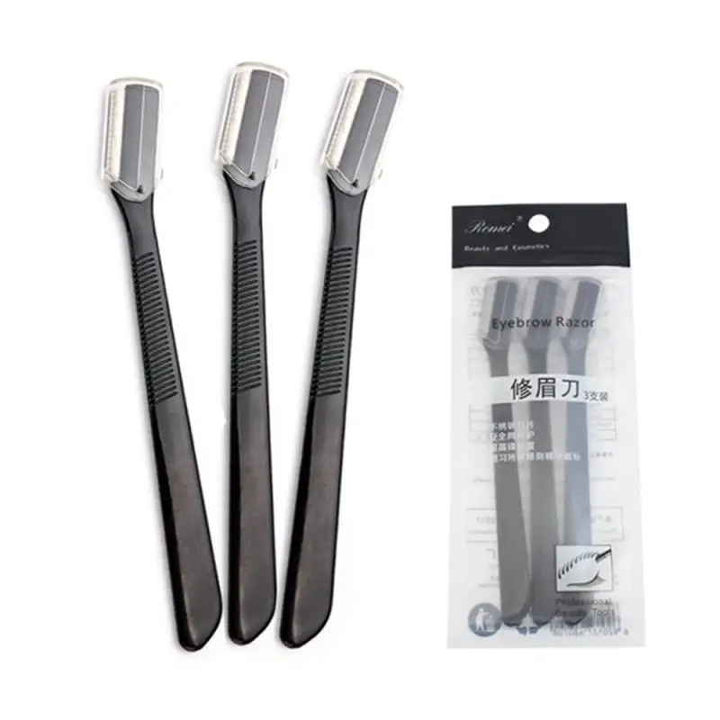 3pcs/set obočie Trimmer Blade Holia prenosné tvár Razor Eye Brow Epilation Epilation Epilation Epilation Ructery Cutters Bezpečnosť Razor Woman makeup